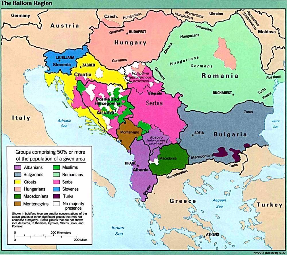 Balkan Map 