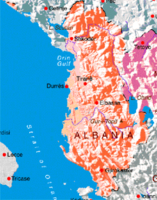 albania Map
