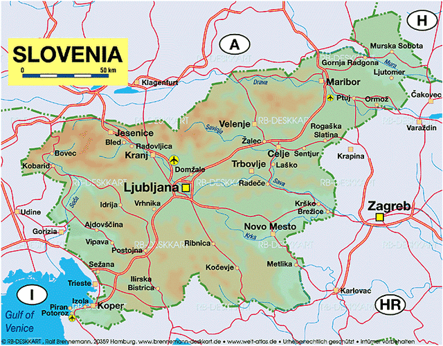 slovenia information map