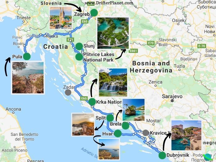 Places to visit in Croatia