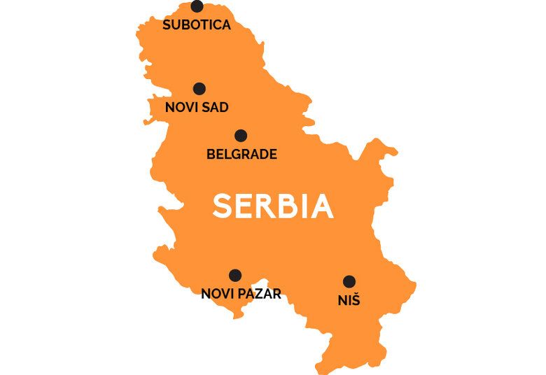 Serbia Map