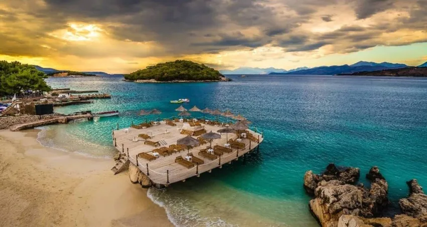 albania beach